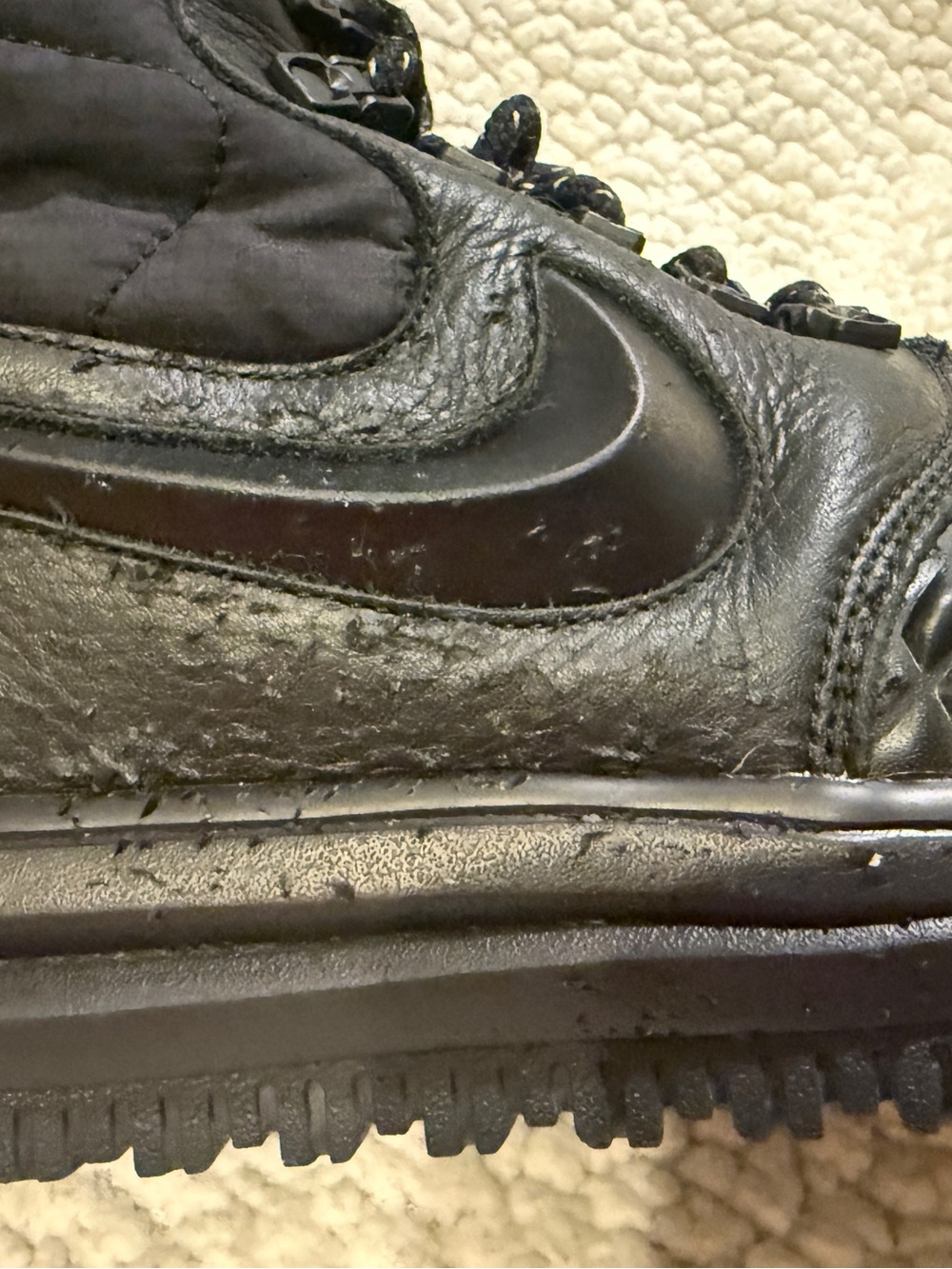 Nike Lunar Force 1 Men's SIZE:
10 Sneakers Duckboot Black
Waterproof AF1 Boots - Picture 10 of 15